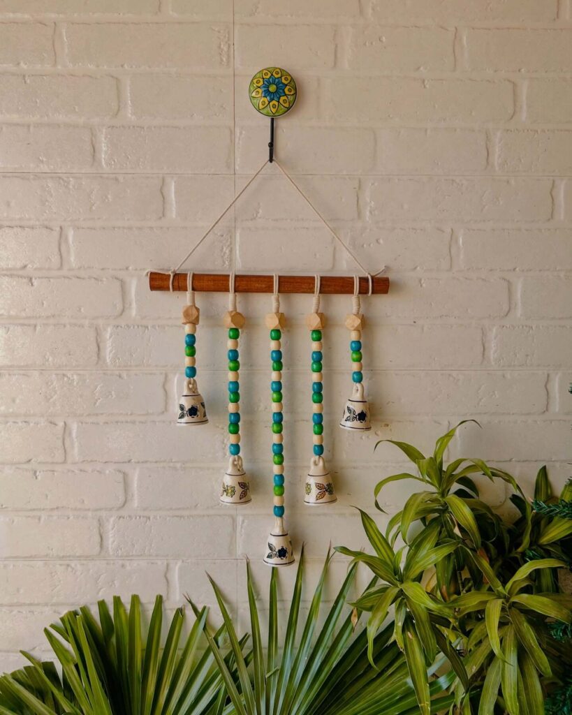 12. Boho Bliss with Leaf Macramé Art