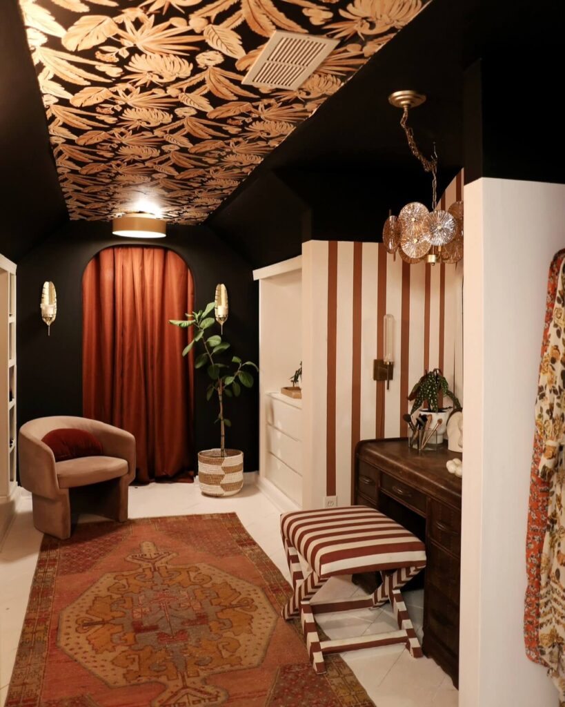 13. Maximalist Glam Closet with Personality