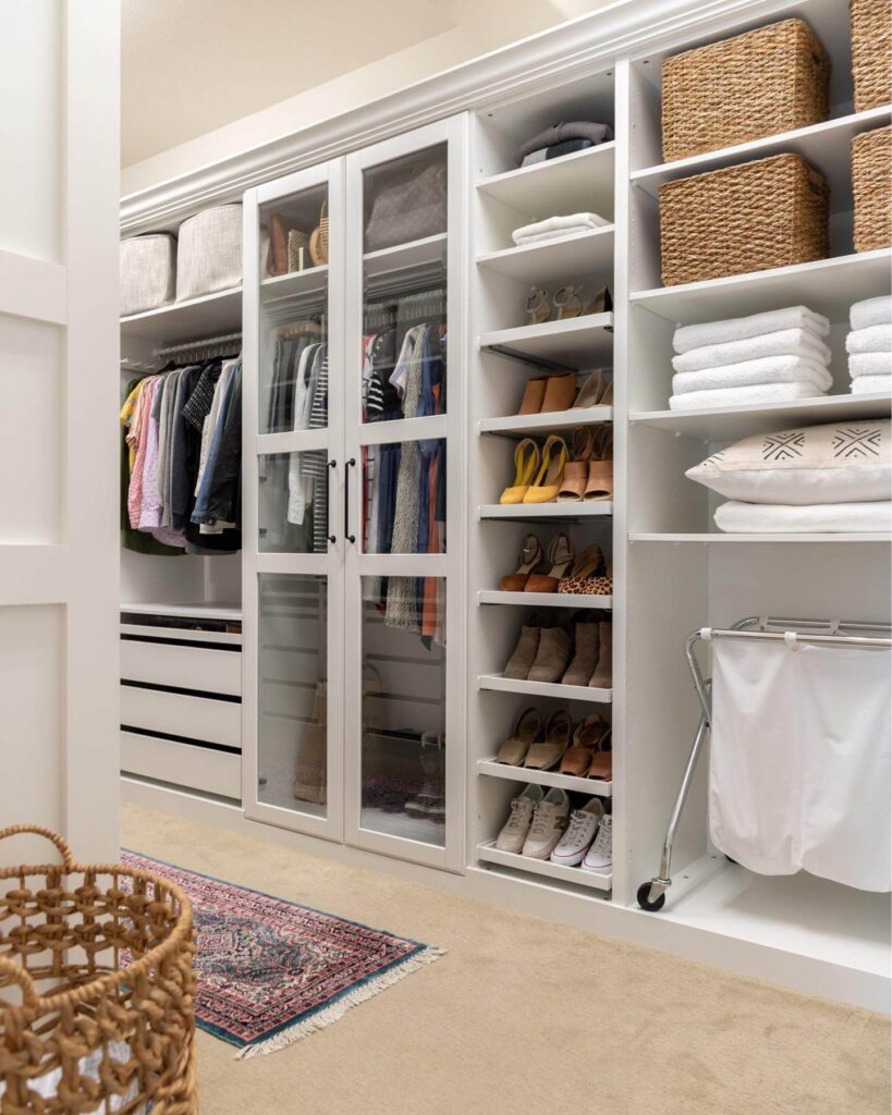 14. Spacious IKEA Wardrobe with Full Custom Feel