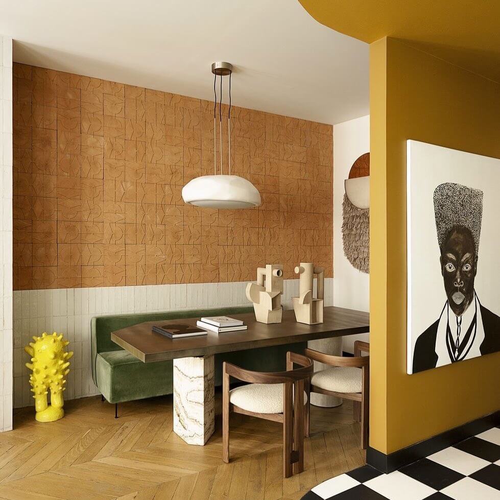 14. Geometric Color Play in a Retro Palette