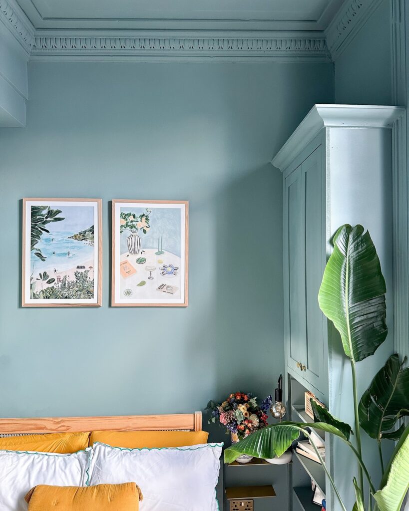14. Pastel Blue Meets Cottagecore Charm