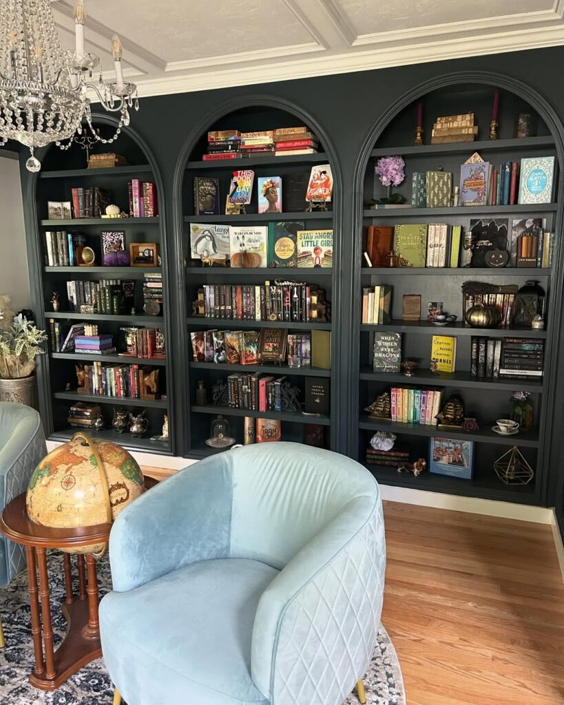 15. Bookshelves as Headboards: A Cozy Bedroom Twist