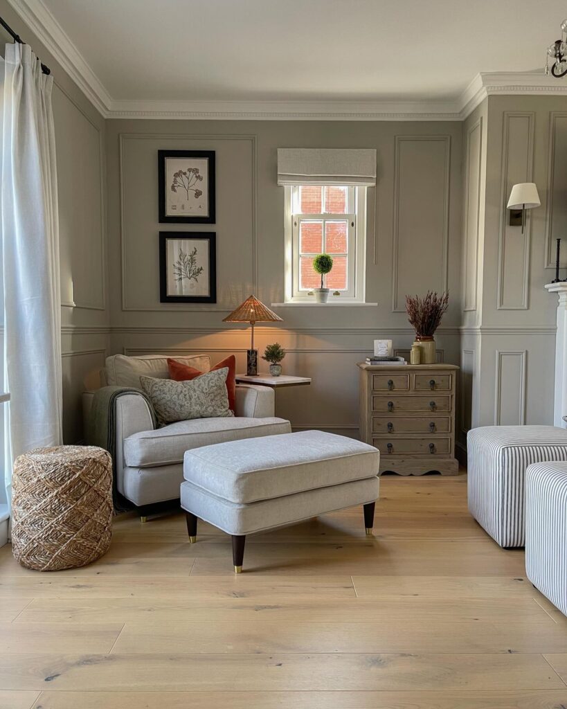 15. Layered Detail with Chair Rail and Panel Combo