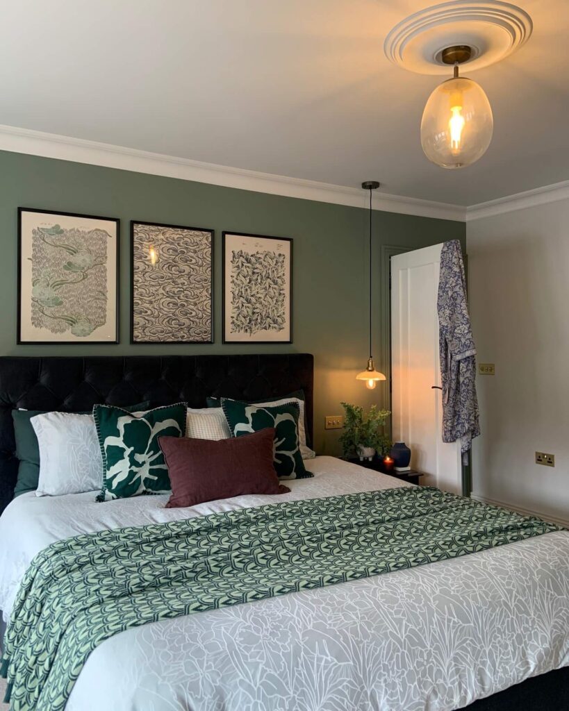 15. Add Depth with Patterned Textiles and Botanical Accents