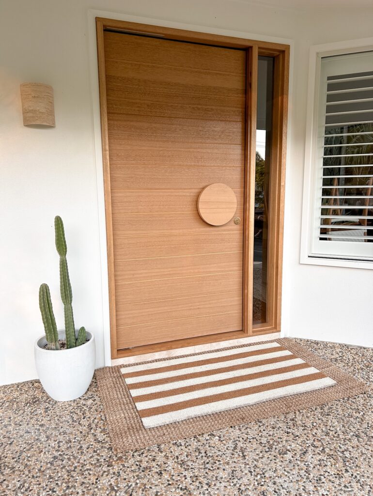 15. Modern Monochrome with Vertical Glass Insets