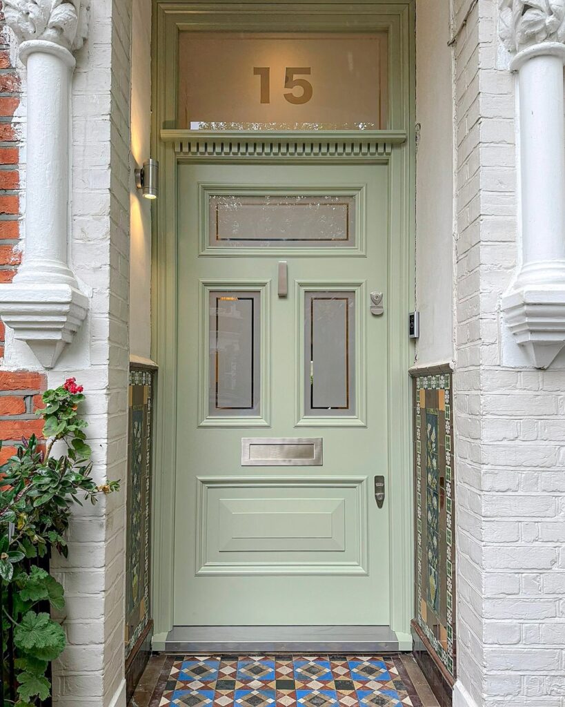 16. French-Inspired Elegance with Double Glass Doors