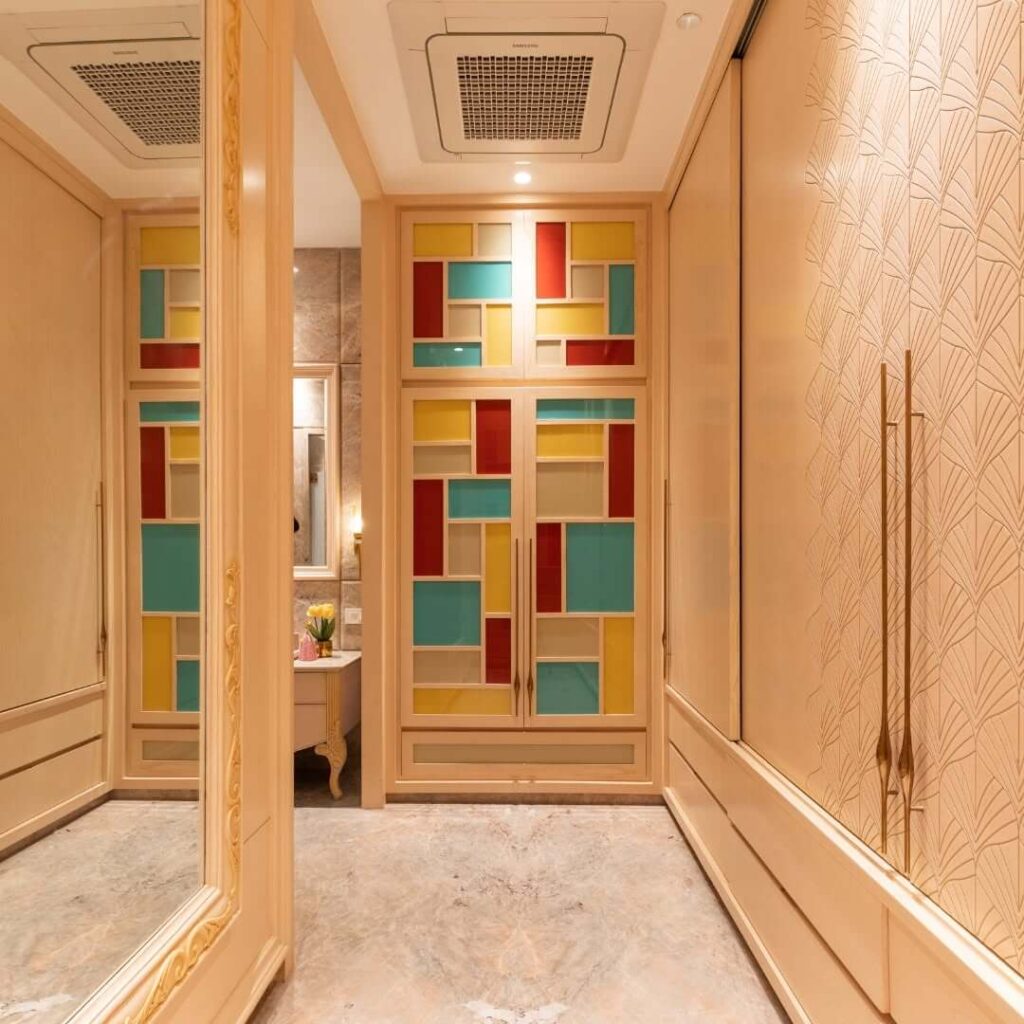 17. Make a Statement with Bold Cabinet Doors