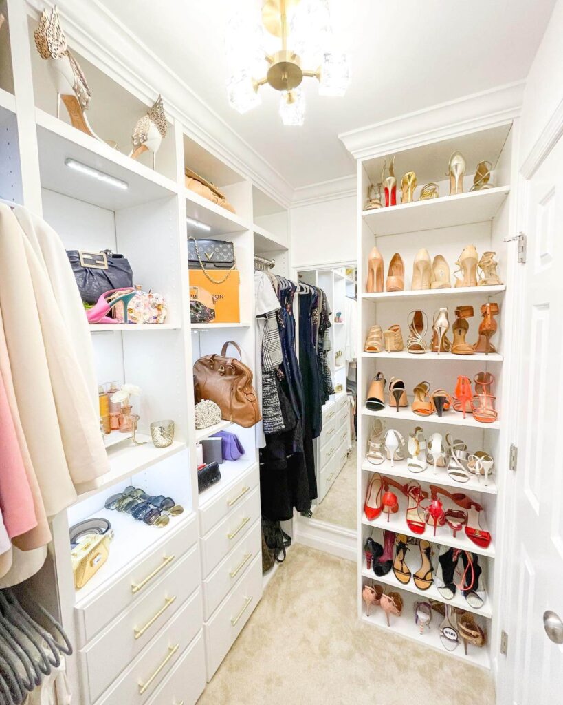 18. Walk-In Closet Designed for Accessories