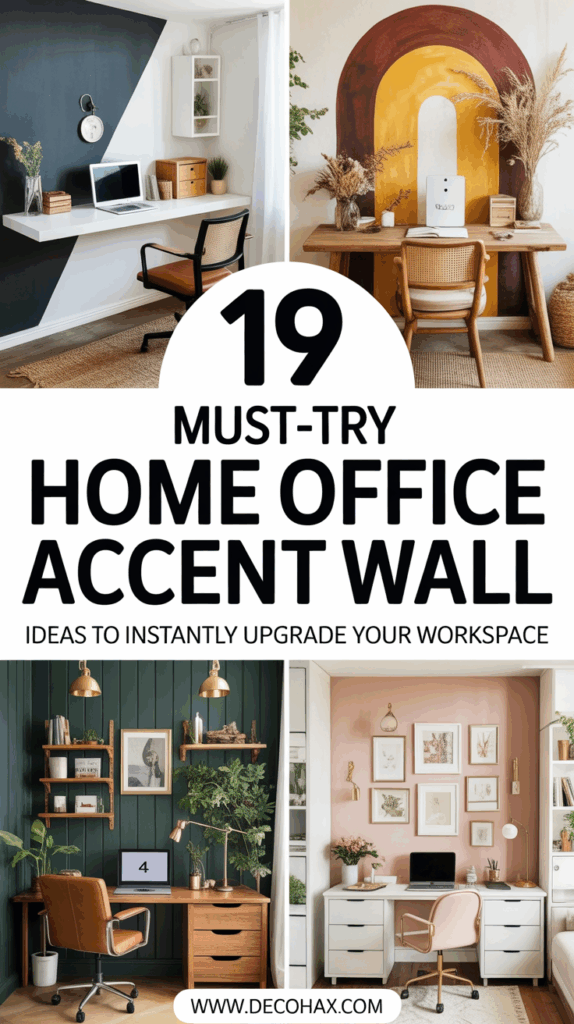 19 Must-Try Home Office Accent Wall Ideas to Instantly Upgrade Your Workspace