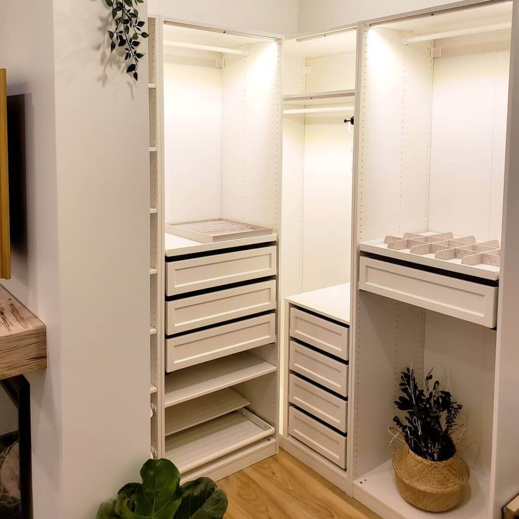 19. Industrial Closet with Sliding Glass Doors