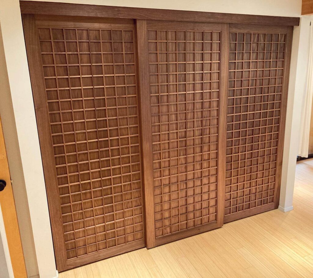 19. Woven Cane Closet Doors for a Light and Airy Vibe