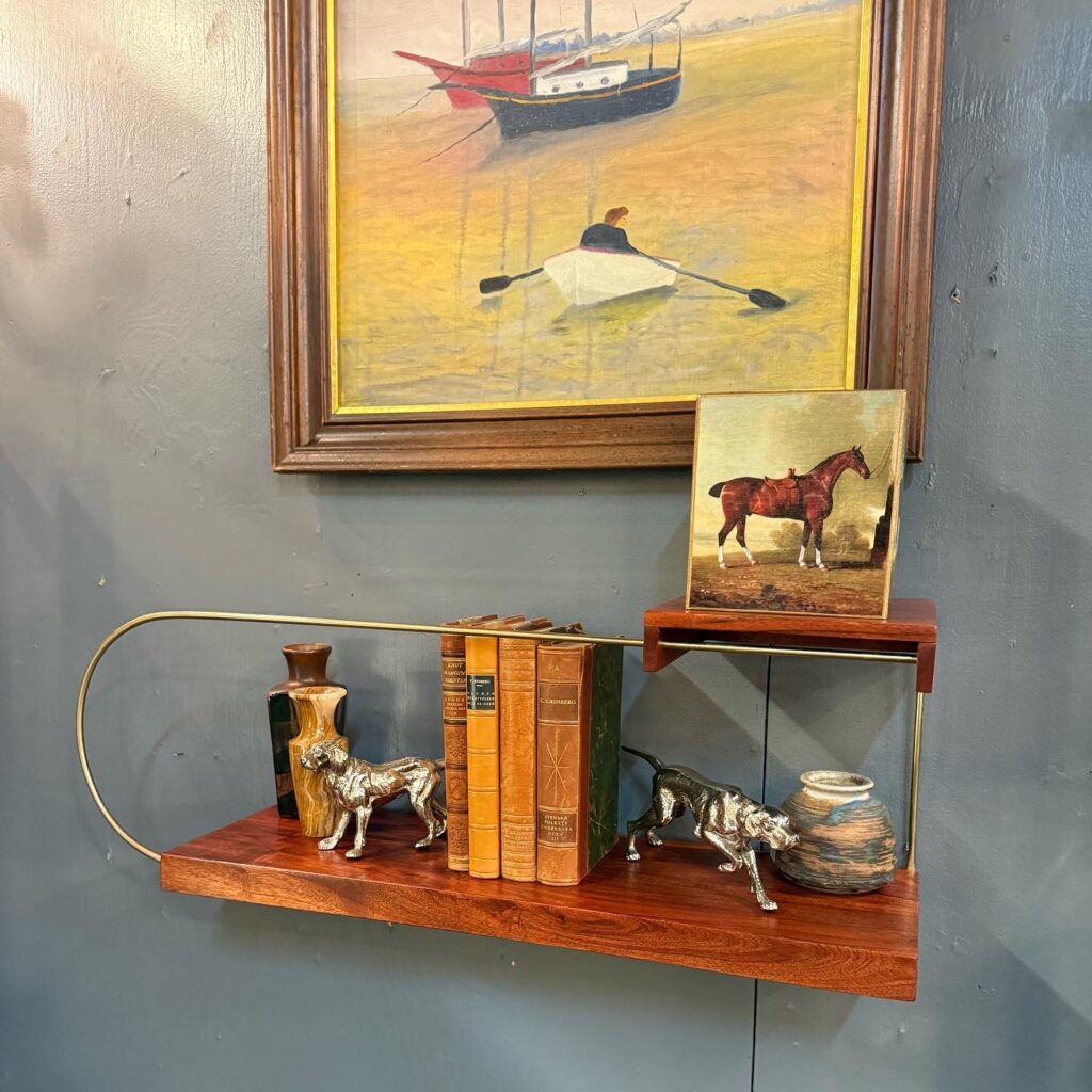 2. Rustic Charm with Reclaimed Wood Shelves