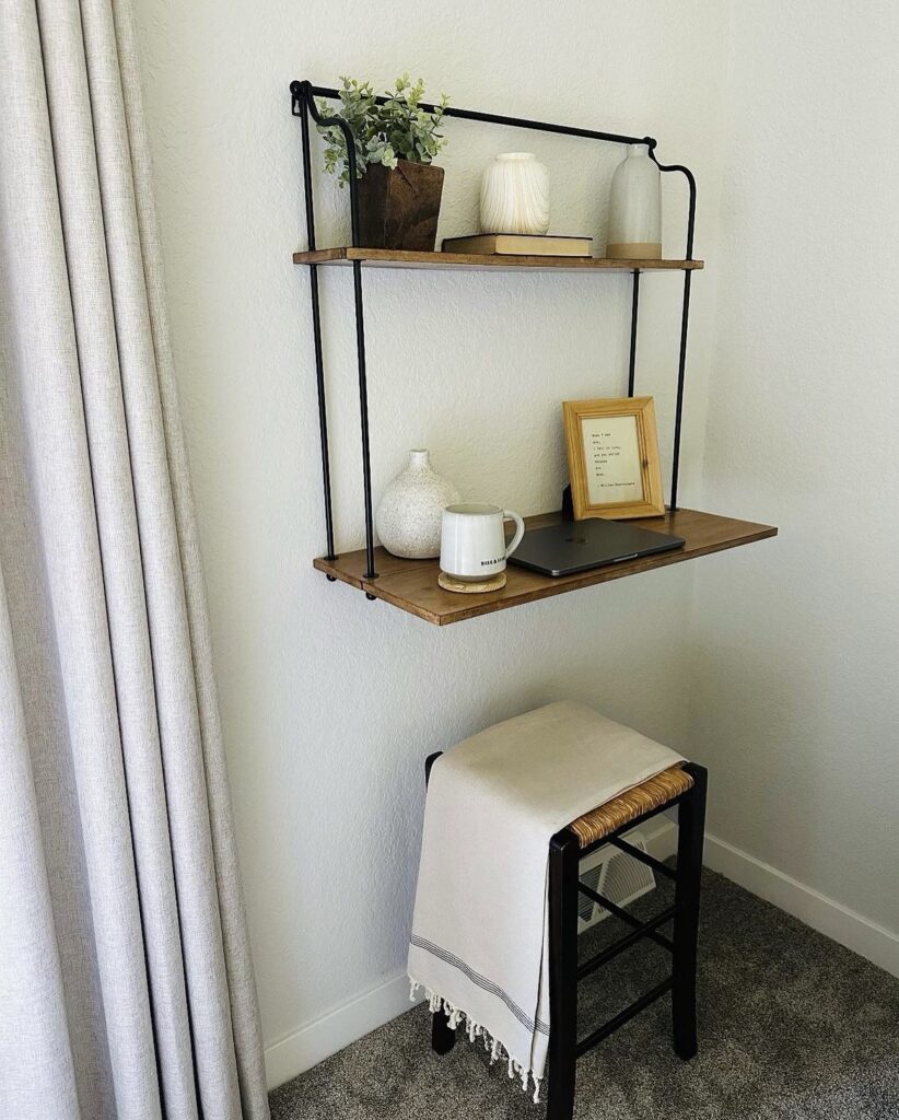 20. Narrow Vertical Shelving for Tight Spaces