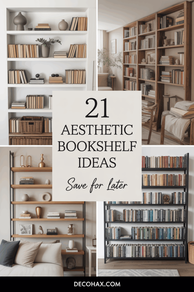 21 Aesthetic Bookshelf Ideas for Stylish & Functional Storage