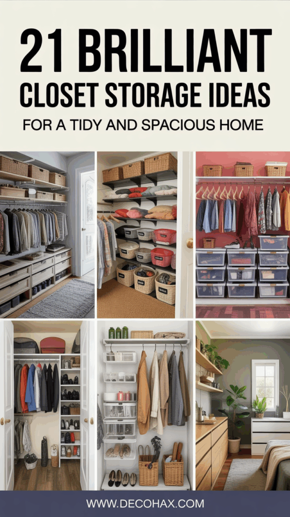 21 Brilliant Closet Storage Ideas for a Tidy and Spacious Home