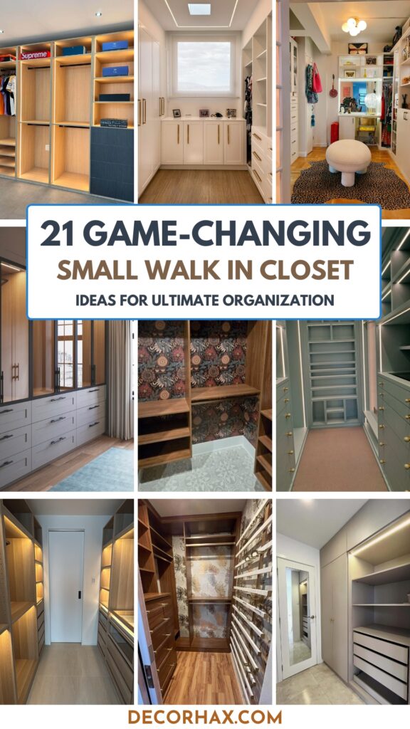 21 Game-Changing Small Walk in Closet Ideas for Ultimate Organization