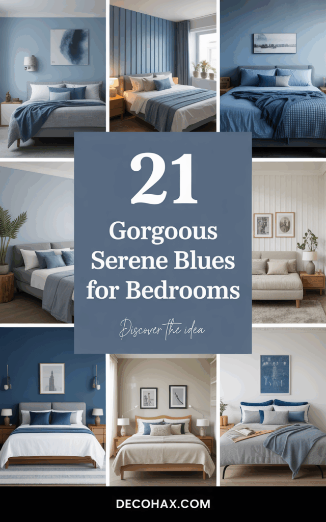 21 Gorgeous Serene Blues for Bedrooms That Blend Vintage + Modern