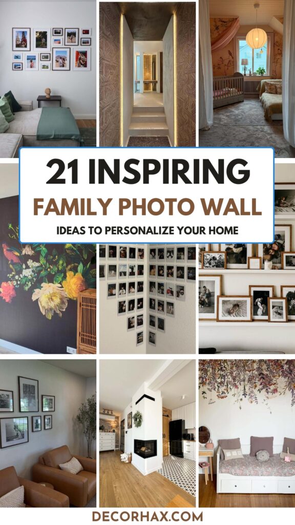 21 Inspiring Family Photo Wall Ideas to Personalize Your Home