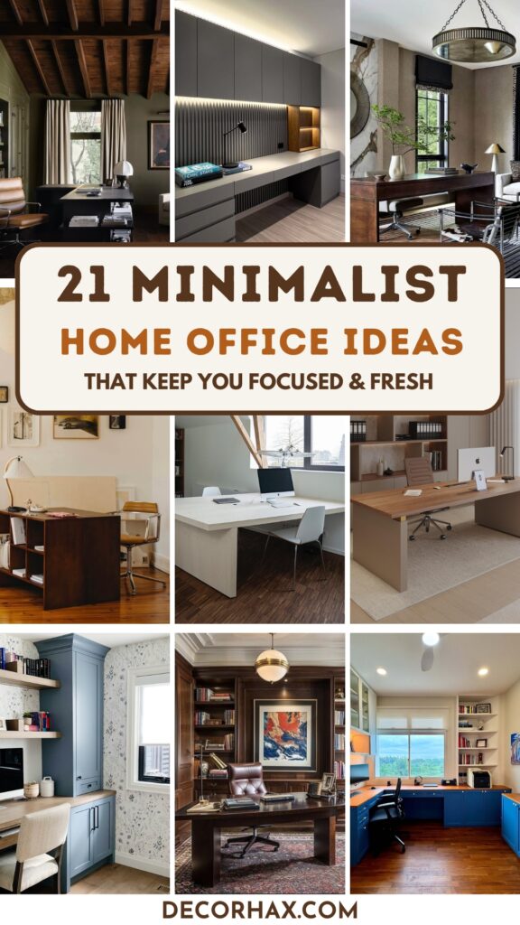 21 Minimalist Home Office Ideas That Keep You Focused & Fresh