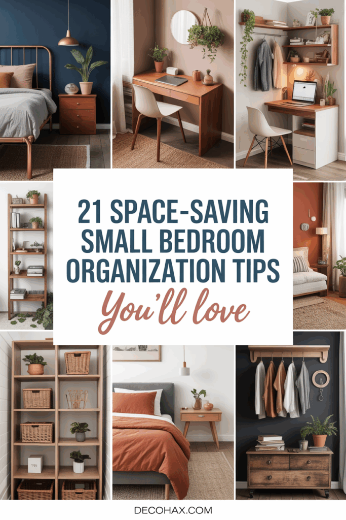 21 Space-Saving Small Bedroom Organization Tips You’ll Love