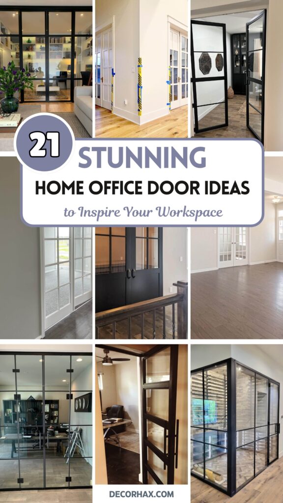 21 Stunning Home Office Door Ideas to Inspire Your Workspace