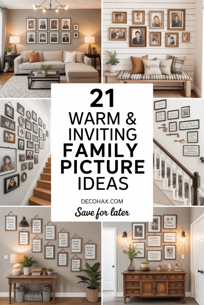 21 Warm & Inviting Family Picture Wall Ideas for Every Style