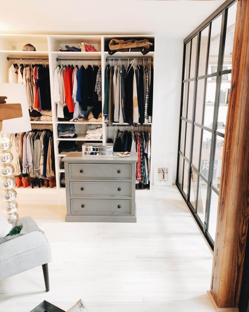 21. Compact IKEA Closet with Smart Drawer Inserts