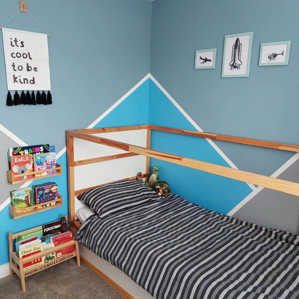 21. Color-Blocked Geometry for a Kids' Room
