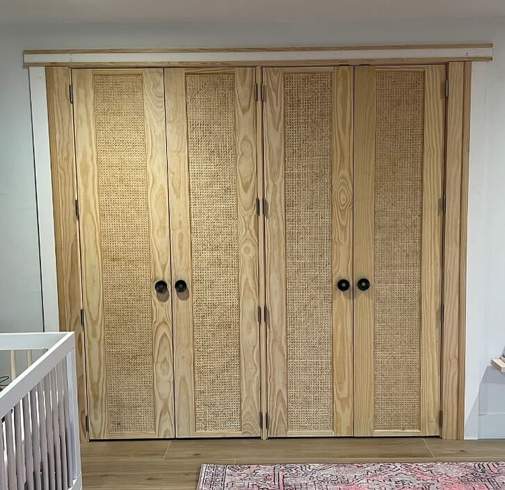 21. Japanese-Inspired Grid Doors for Textural Elegance