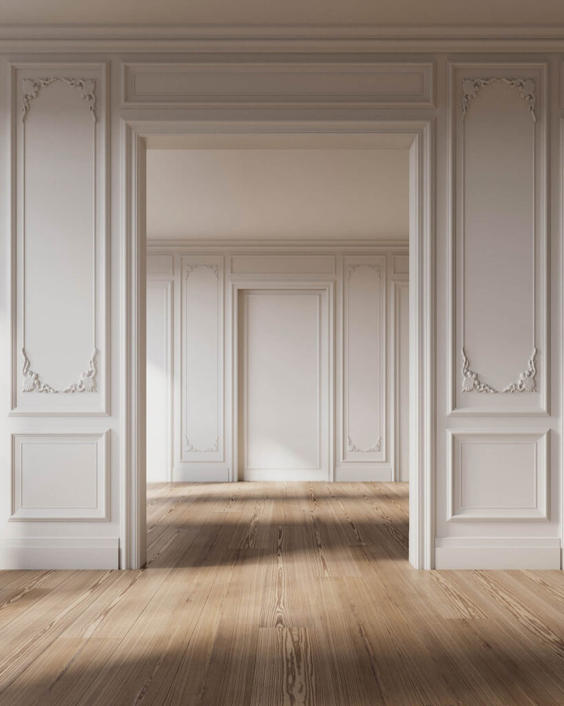 21. Ornate Neoclassical Paneling for Elegant Interiors
