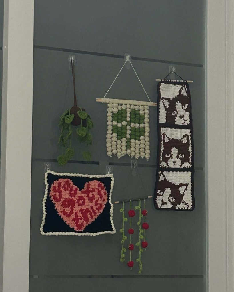 21. Whimsical Crochet Wall Art Collection