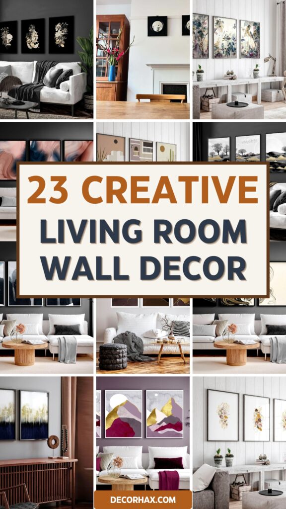 23 Creative Living Room Wall Decor Ideas That Feel Designer-Approved