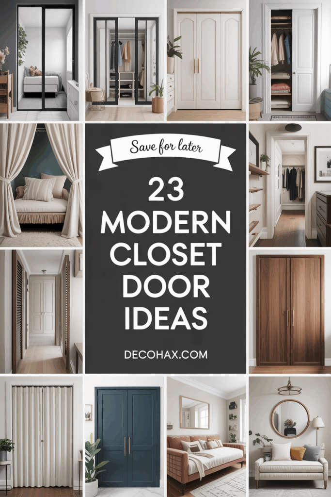 23 Modern Closet Door Ideas to Transform Your Home Aesthetic