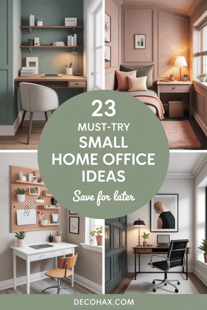 23 Must-Try Small Home Office Ideas to Maximize Style in Minimal Space