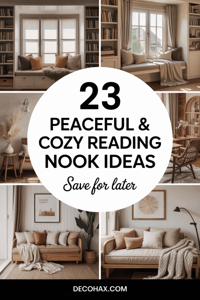 23 Peaceful & Cozy Reading Nook Ideas That Soothe the Soul