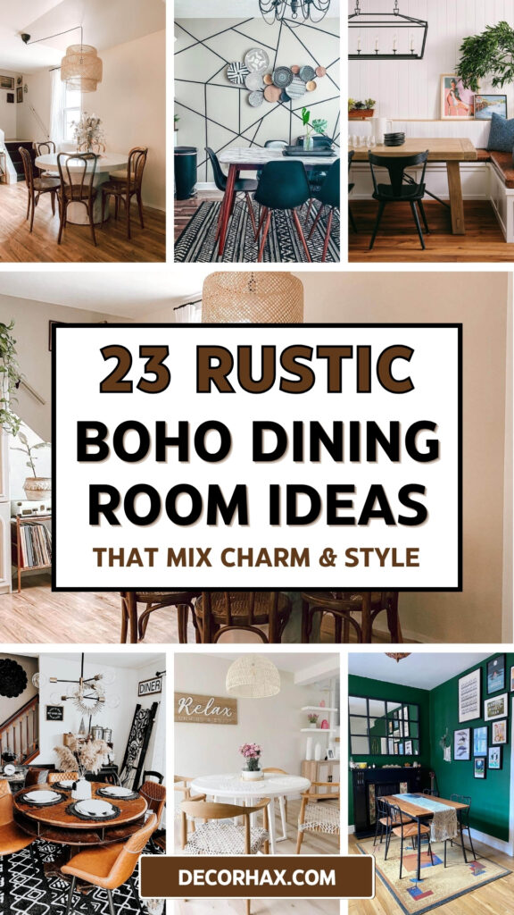 23 Rustic Boho Dining Room Ideas That Mix Charm & Style