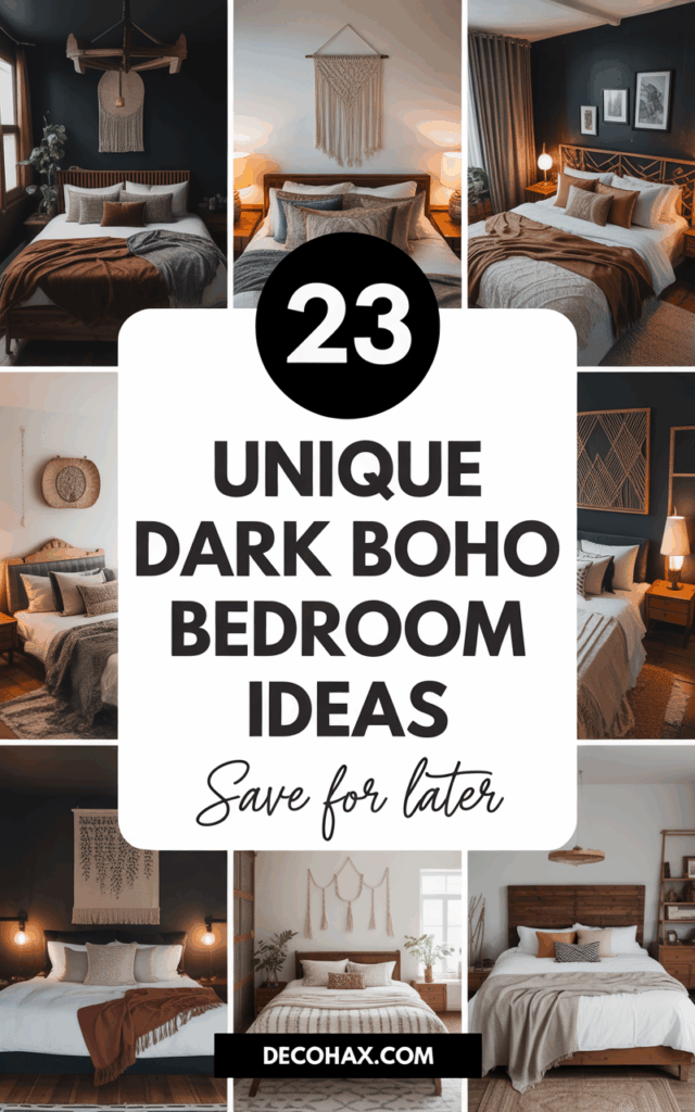 23 Unique Dark Boho Bedroom Ideas to Inspire Your Next Makeover