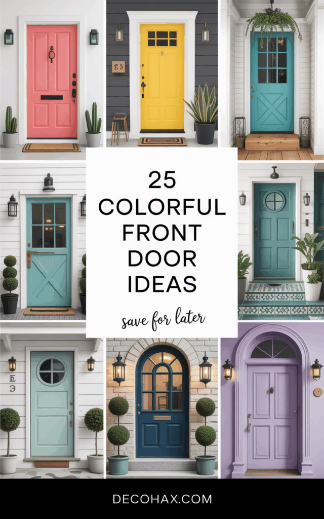 25 Colorful Front Door Ideas That Will Brighten Up Any Home