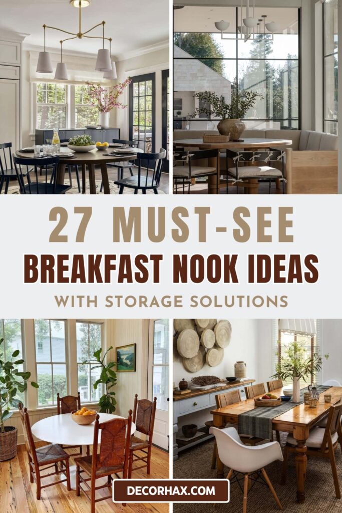 27 Must-See Breakfast Nook Ideas with Storage Solutions