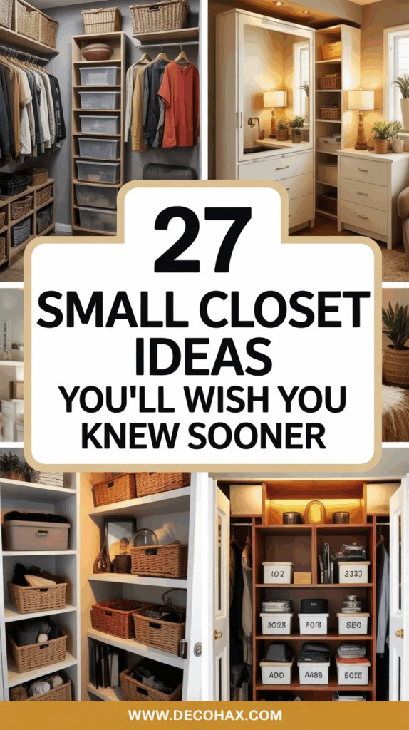 27 Small Closet Ideas You’ll Wish You Knew Sooner