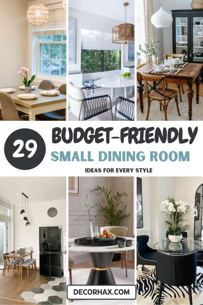29 Budget-Friendly Small Dining Room Ideas for Every Style