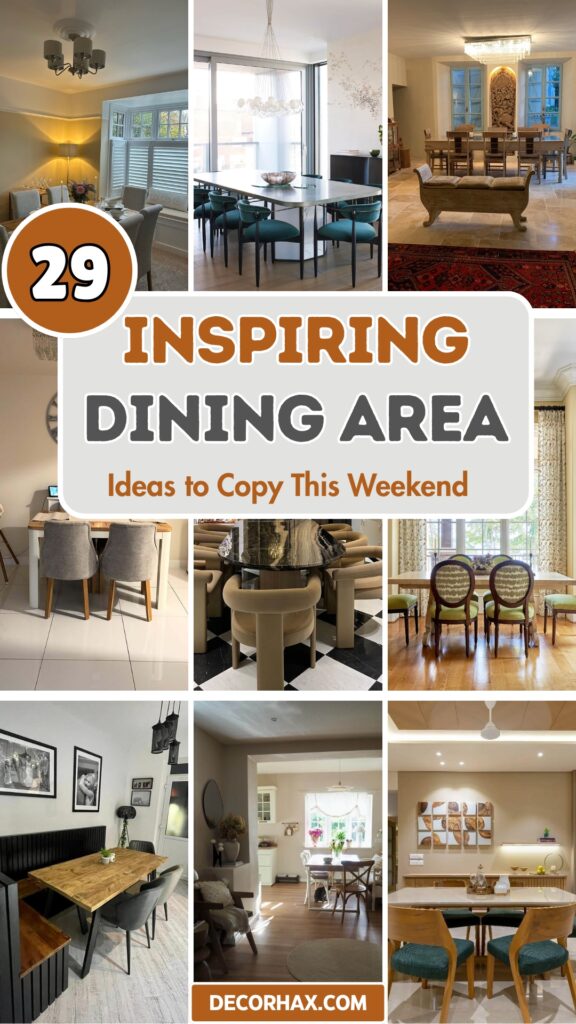 29 Inspiring Dining Area Ideas to Copy This Weekend