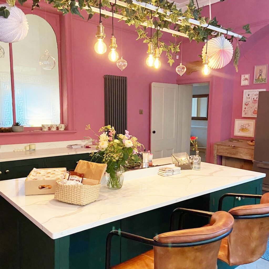 3. Organic Elements with Textured Wall Hangings