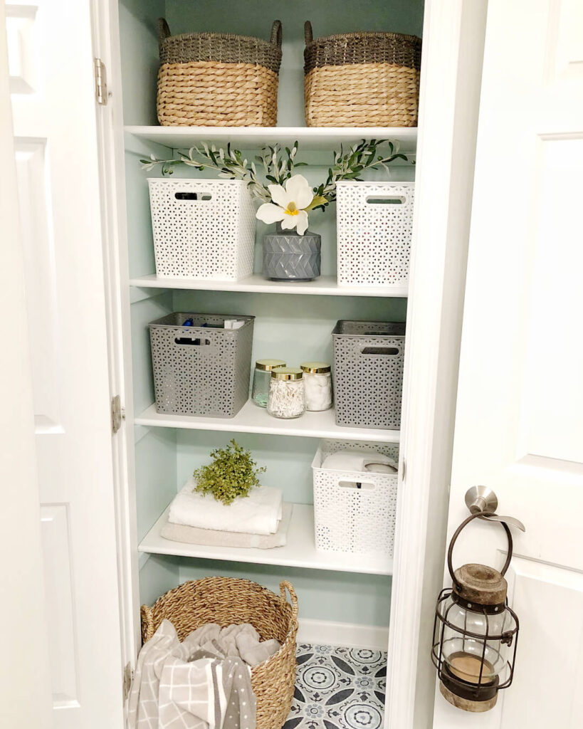 3. Add Personality with Stylish Baskets and Decorative Touches