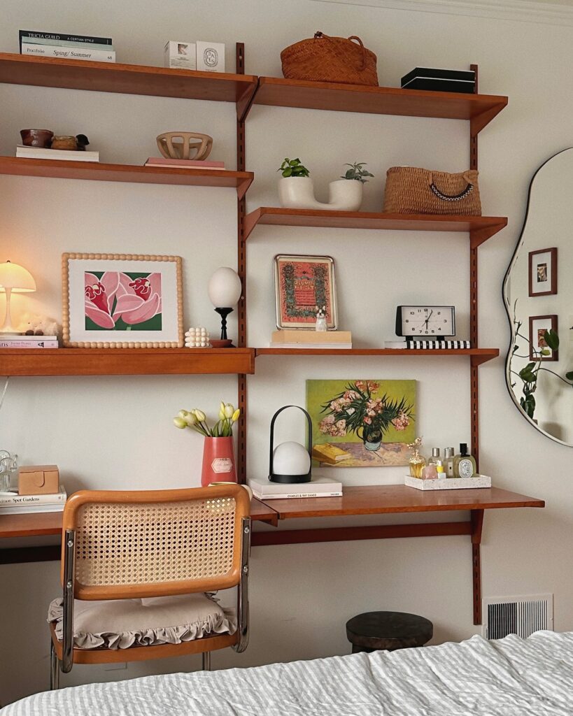 3. Statement Wall Shelf with Artful Layering