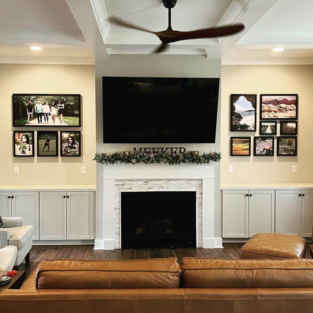 4. Travel-Inspired Picture Wall for a Hallway