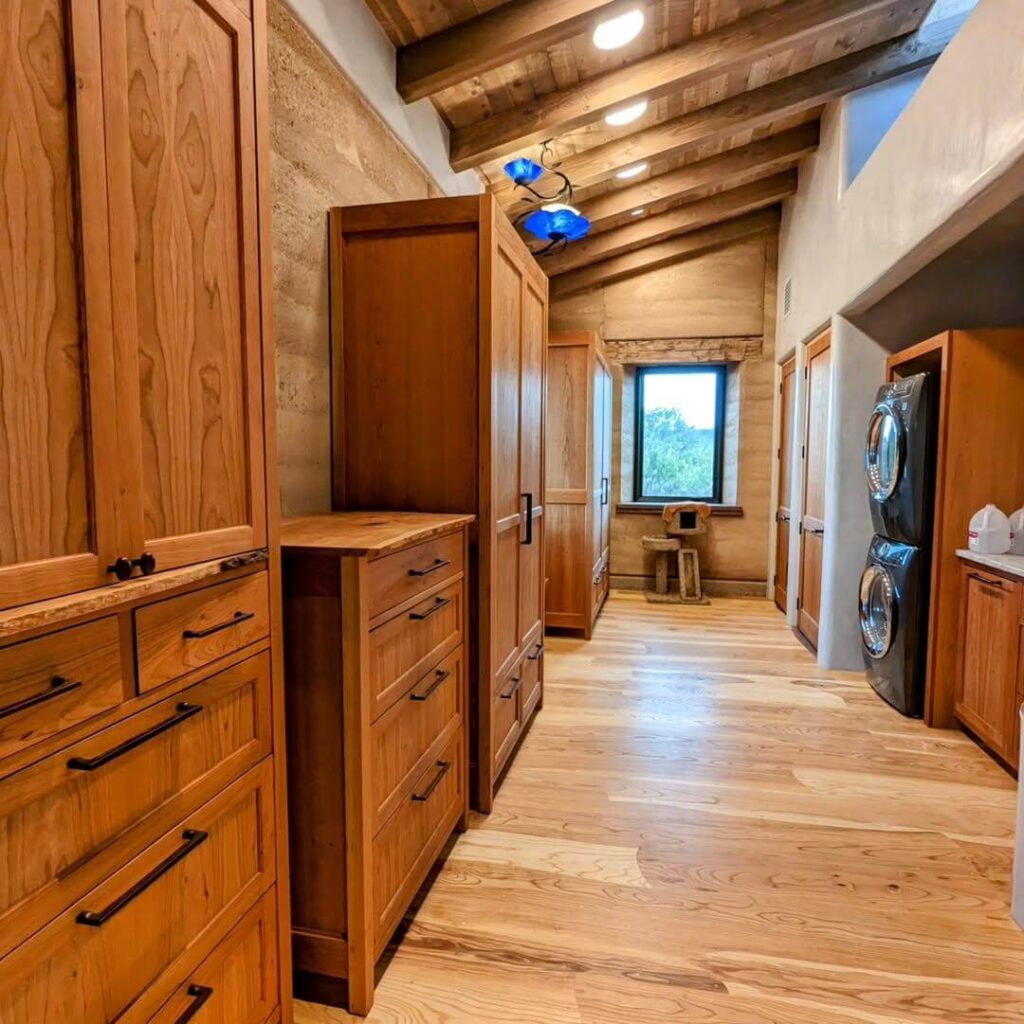 4. Use Vertical Space with Library-Style Ladder Storage