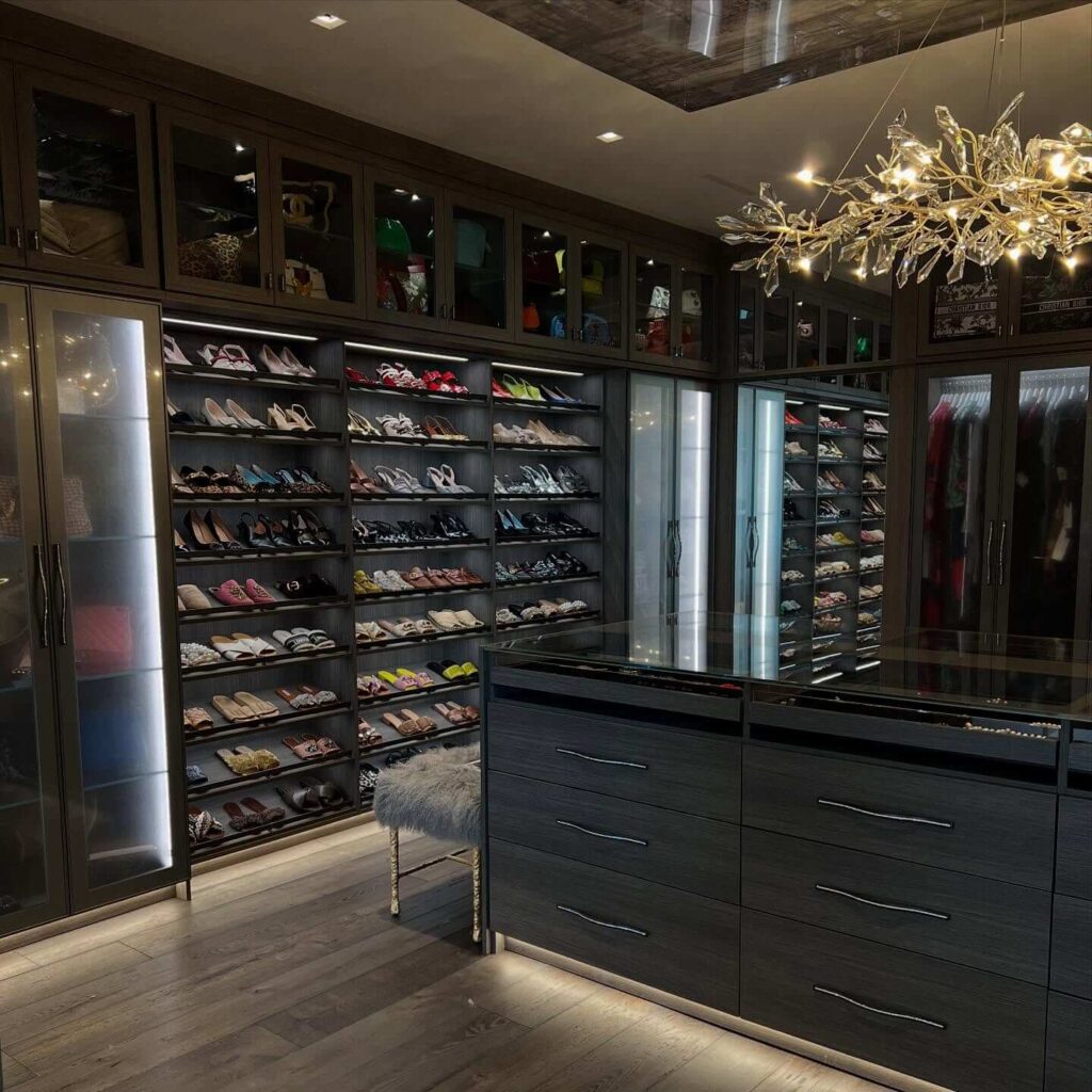 4. Create a Shoe Wall That Doubles as Decor