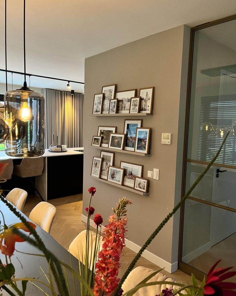 6. Bold and Colorful Gallery Wall for a Statement Corner
