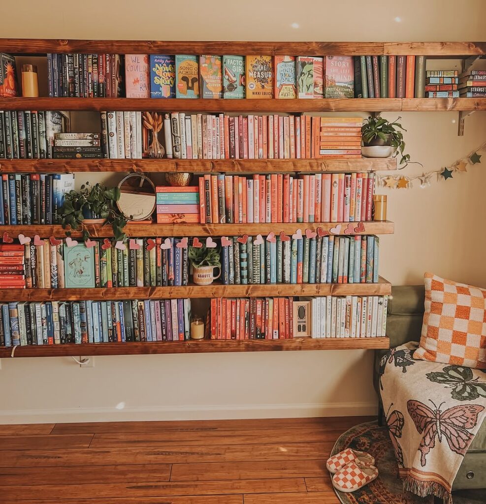 6. Ladder-Style Bookshelf for Effortless Versatility